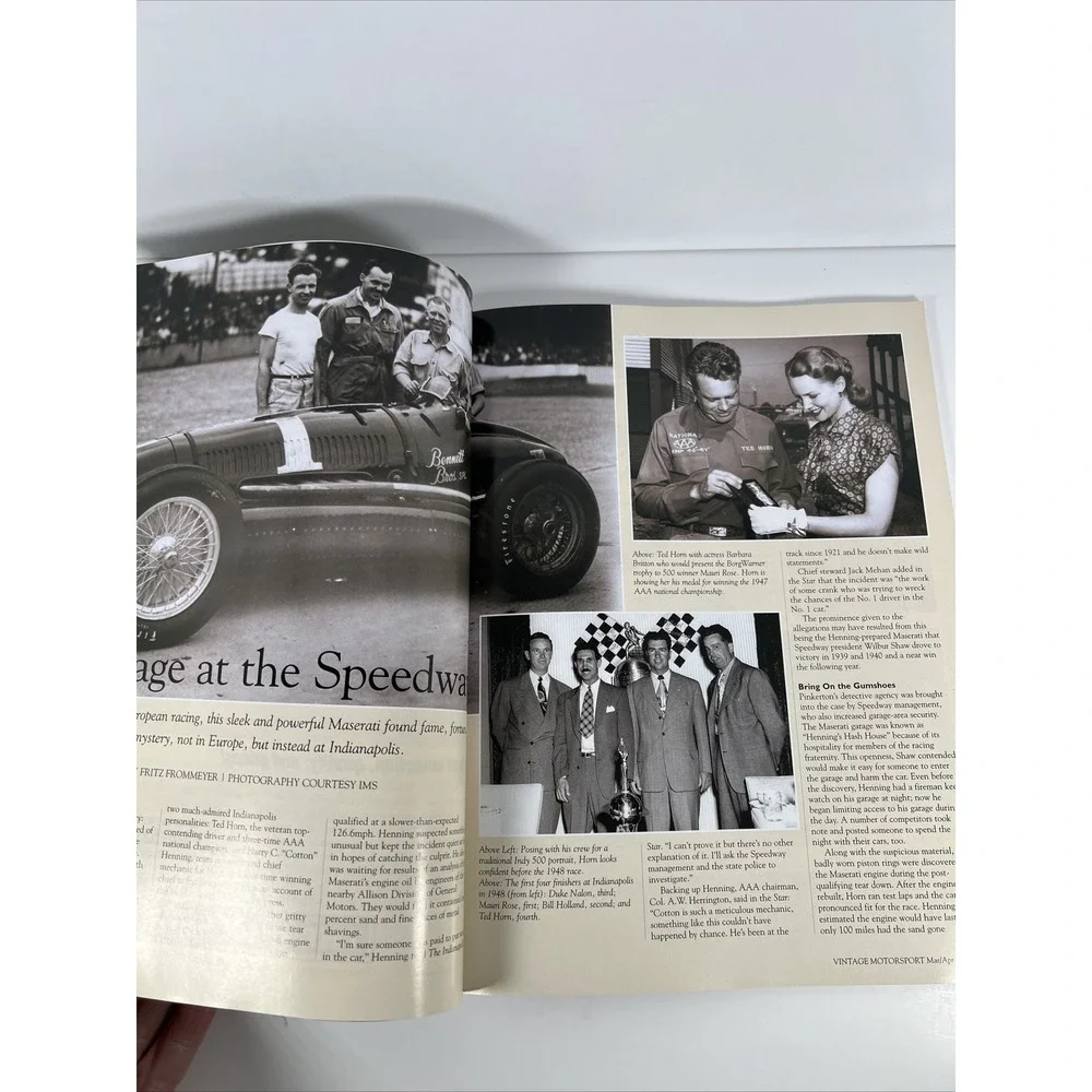 VINTAGE‎ MOTORSPORT MAR/APR 2003 MAGAZINE RACING CARS